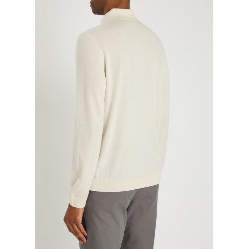  BOSS Helbert fine-knit wool shirt 