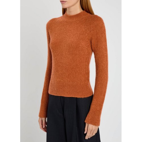  DRIES VAN NOTEN Texas textured alpaca-blend jumper 