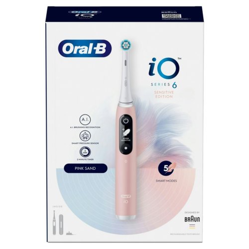 <span style='filter: blur(2.5px);'>****</span>-B iO 6 Pink Electric Toothbrush Designed By Braun