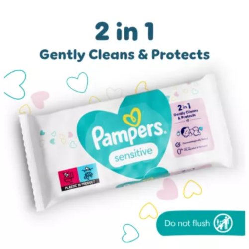 Pampers Sensitive Baby Wipes 12 Packs3