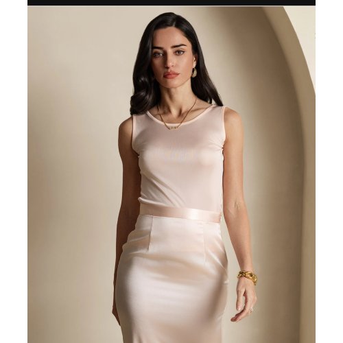 Silk Knitted Lounge Sleeveless Tank Top 