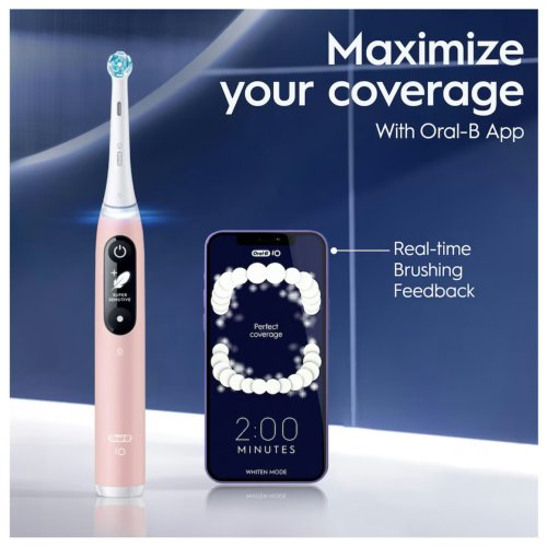 <span style='filter: blur(2.5px);'>****</span>-B iO 6 Pink Electric Toothbrush Designed By Braun
