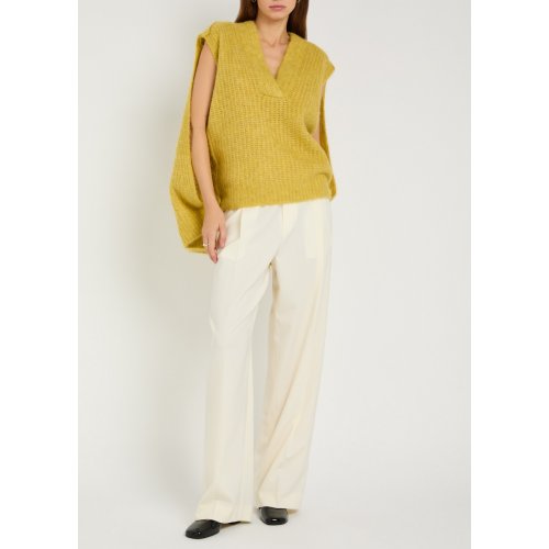  MARIA MCMANUS Straight-leg stretch-wool trousers 