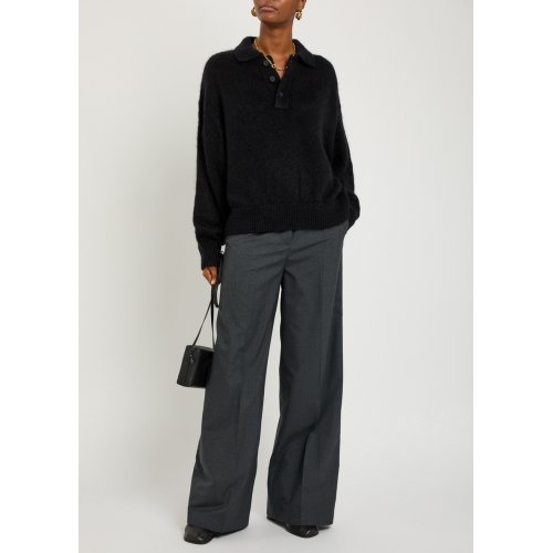  STUDIO NICHOLSON Dune brushed-knit polo jumper 