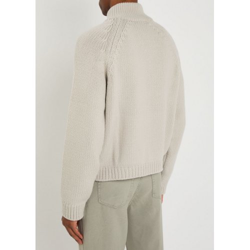  OUR LEGACY Ribbed merino wool zip-through cardigan 