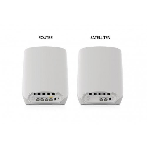 AX5400 WLAN Mesh System (RBK763S) NETGEAR ® OrbiTM ™Tri-Band WiFi 6 Mesh System, 5.4GBit/s, Router + 2 Satellites