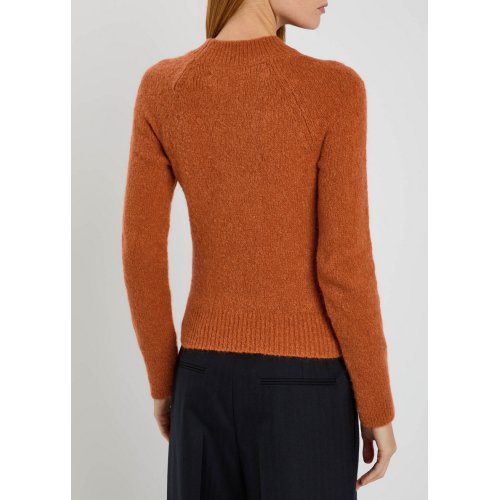  DRIES VAN NOTEN Texas textured alpaca-blend jumper 