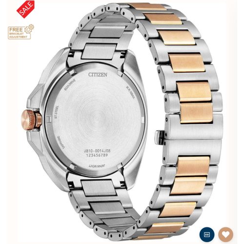 Citizen Eco-Drive Sport (42mm) Blue Dial / Two-Tone Stainless Steel Bracelet