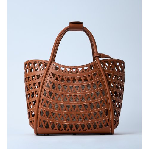 Max Mara Small Marine Woven Handbag