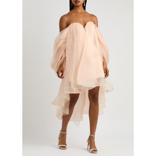 ZIMMERMANN - Crush strapless silk-organza mini dress 
