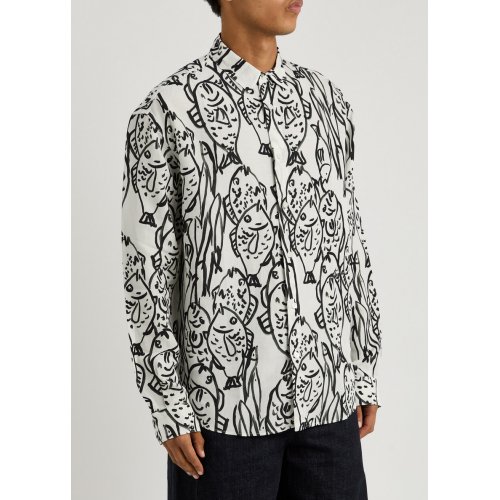  JACQUEMUS La Chemise Simon printed woven shirt 