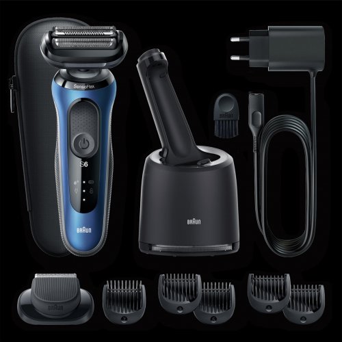Braun Bundle: Series 6 60-B7500cc Electric Shaver, SmartCare Center & CCR2