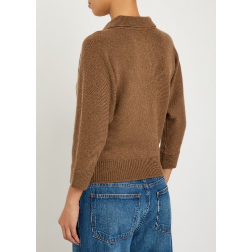  KHAITE Herve cashmere polo jumper 