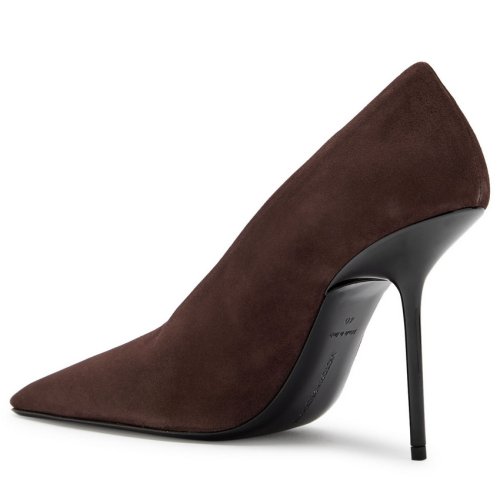  VICTORIA BECKHAM 100 square-toe suede pumps 