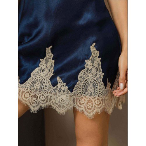Pure Silk Lace Slip Nightdress Dress