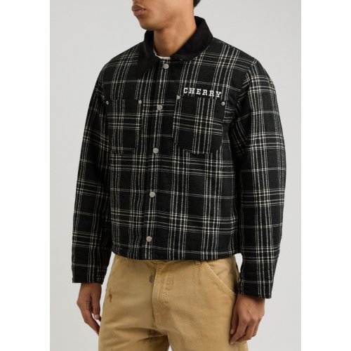  CHERRY LOS ANGELES Checked-jacquard chenille jacket 