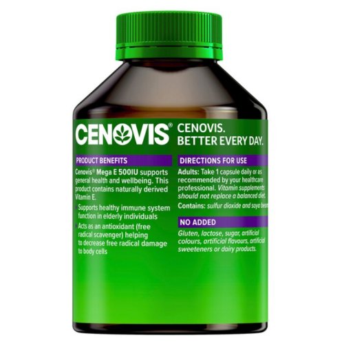 Cenovis MEGA E 500mg Capsules 250