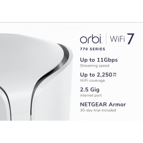  Orbi 770 Series Tri-Band WiFi 7 Mesh Add-on Satellite 
