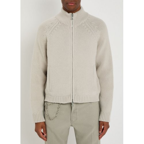  OUR LEGACY Ribbed merino wool zip-through cardigan 