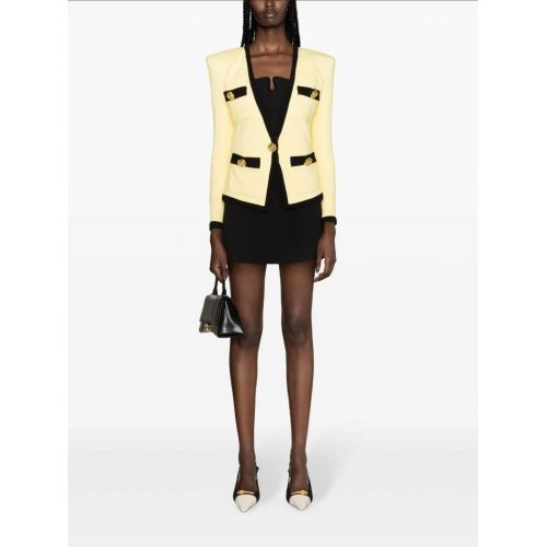  Balmain 4 PKTS COLLARLESS JACKET 