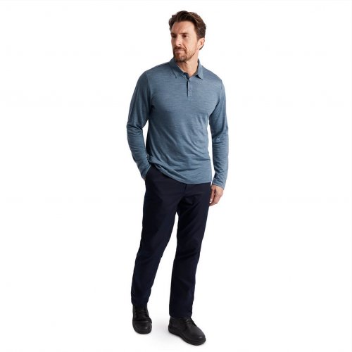  Men's Merino Cool Long Sleeve Polo 