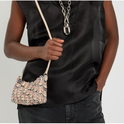  RABANNE Disc two-tone cross-body bag 