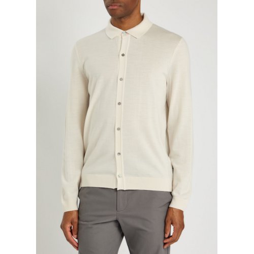  BOSS Helbert fine-knit wool shirt 