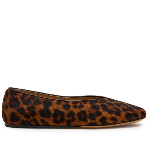  LE MONDE BERYL Regency leopard calf-hair ballet flats 
