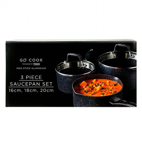 Go Cook Aluminium Marble Pan Set 
