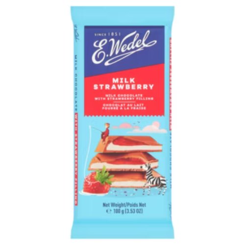 E. Wedel Milk Chocolate with Strawberry Filling