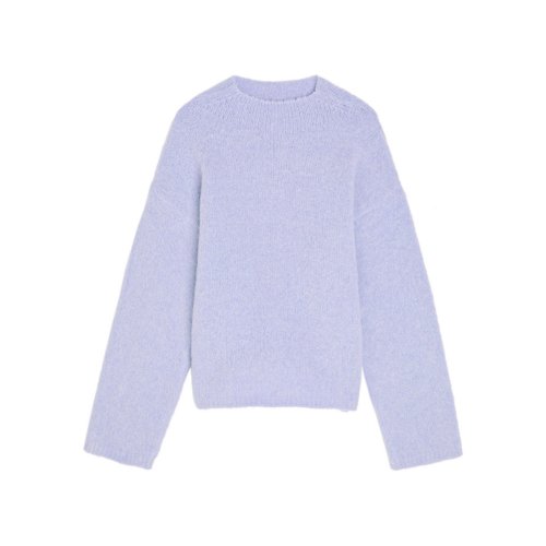  FORTE_FORTE Mock-neck brushed wool-blend jumper 