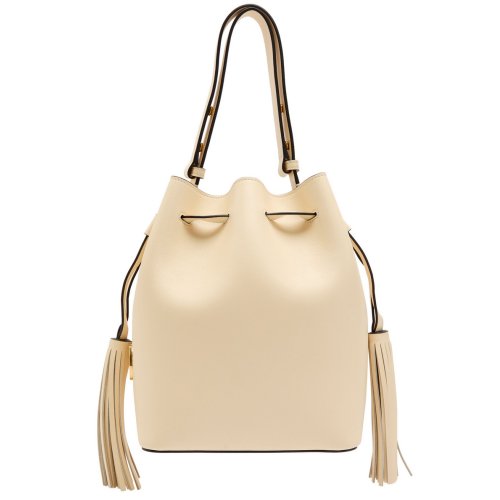  VALENTINO GARAVANI Drawstring tassel-embellished leather shoulder bag 