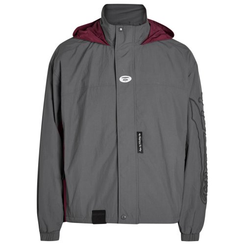  AAPE Colour-block hooded shell jacket 