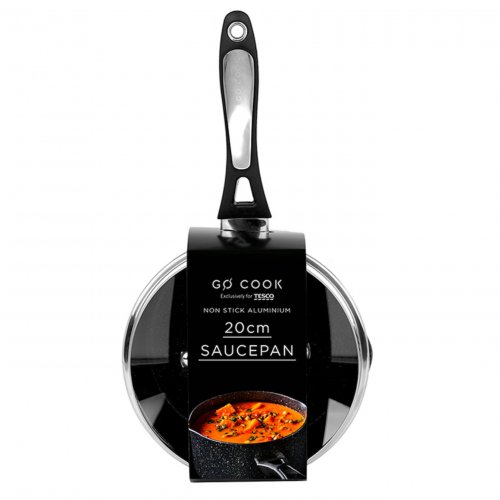 Go Cook Aluminium Marble Saucepan 20Cm