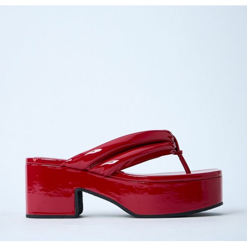 Dries Van Noten High-Shine Heeled Sandals