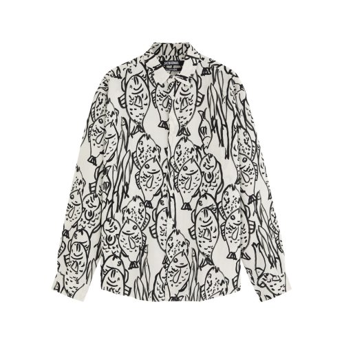  JACQUEMUS La Chemise Simon printed woven shirt 