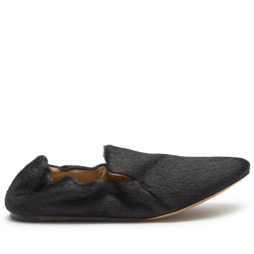  LE MONDE BERYL Orlando calf-hair loafers 