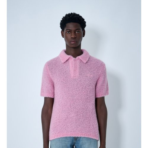 ERL Mohair-Blend Polo Shirt