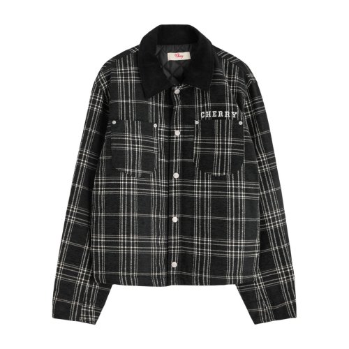  CHERRY LOS ANGELES Checked-jacquard chenille jacket 