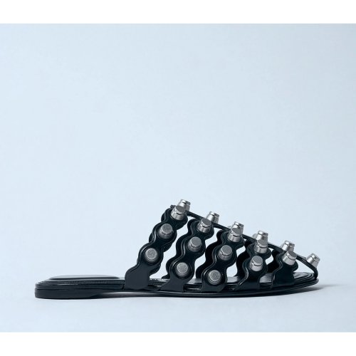 Alexander Wang Rexa Cage Leather Slides