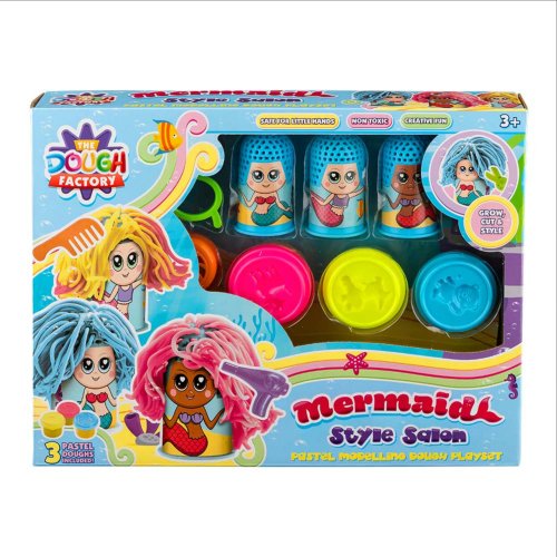  Mermaid Style Salon Paster Modelling Dough Playset