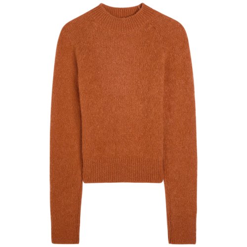  DRIES VAN NOTEN Texas textured alpaca-blend jumper 