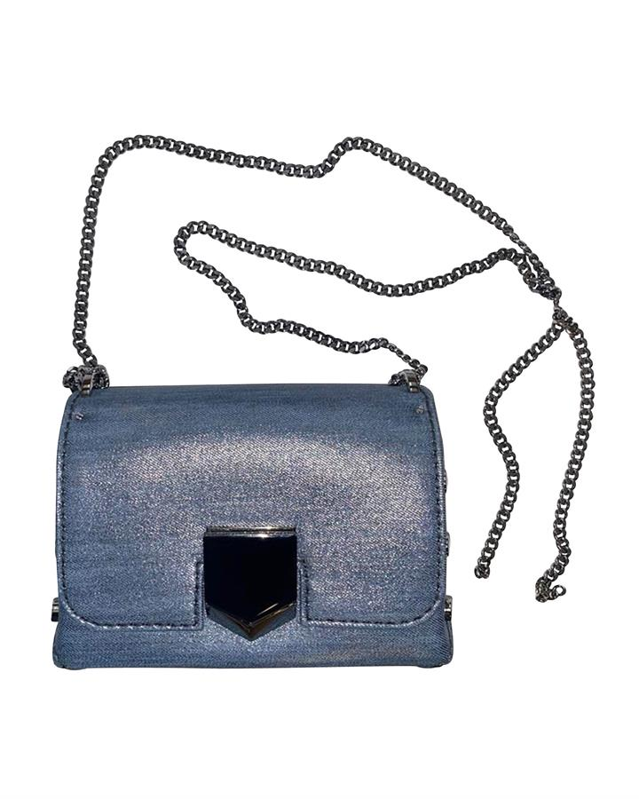 Jimmy Choo Jimmy Choo Lockett Petite Shoulder Bag In Blue Denim