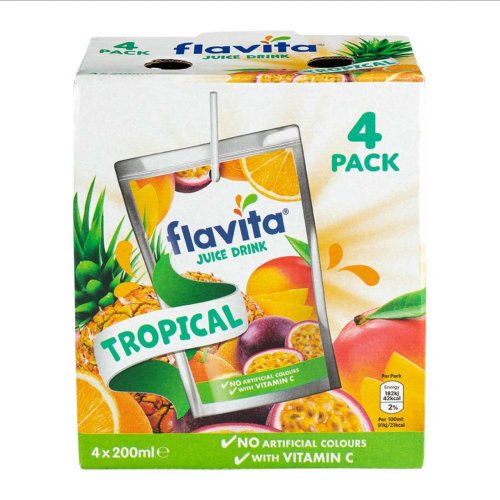  Flavita Tropical Juice Drink 4 x 200ml