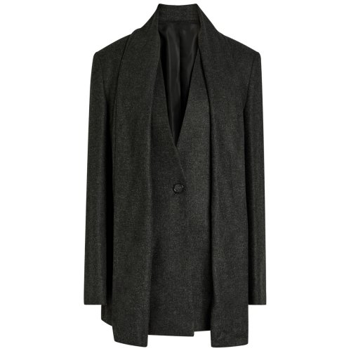  TOTEME Scarf-effect flannel blazer 