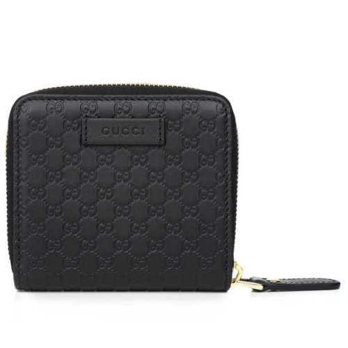 Gucci Micro GG Guccissima Leather Small Bifold Wallet