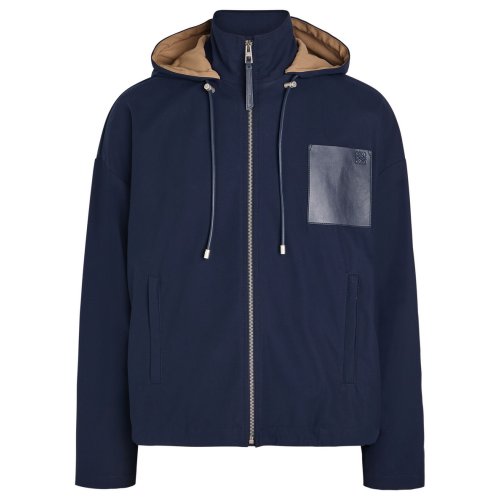  LOEWE Anagram hooded canvas jacket 