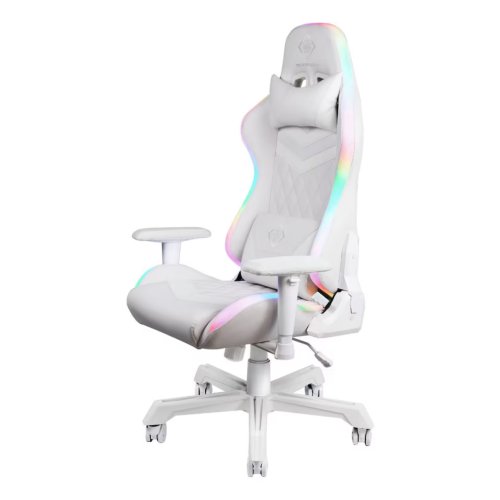 Deltaco Gaming DC410 RGB Gaming Chair with RGB Lighting - White