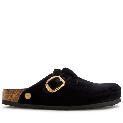  BIRKENSTOCK Boston velvet sliders 