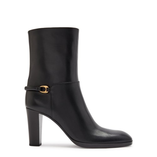  SAINT LAURENT Chemena 80 leather ankle boots 